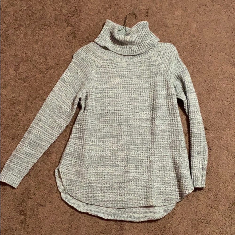 Turtleneck Grey Sweater